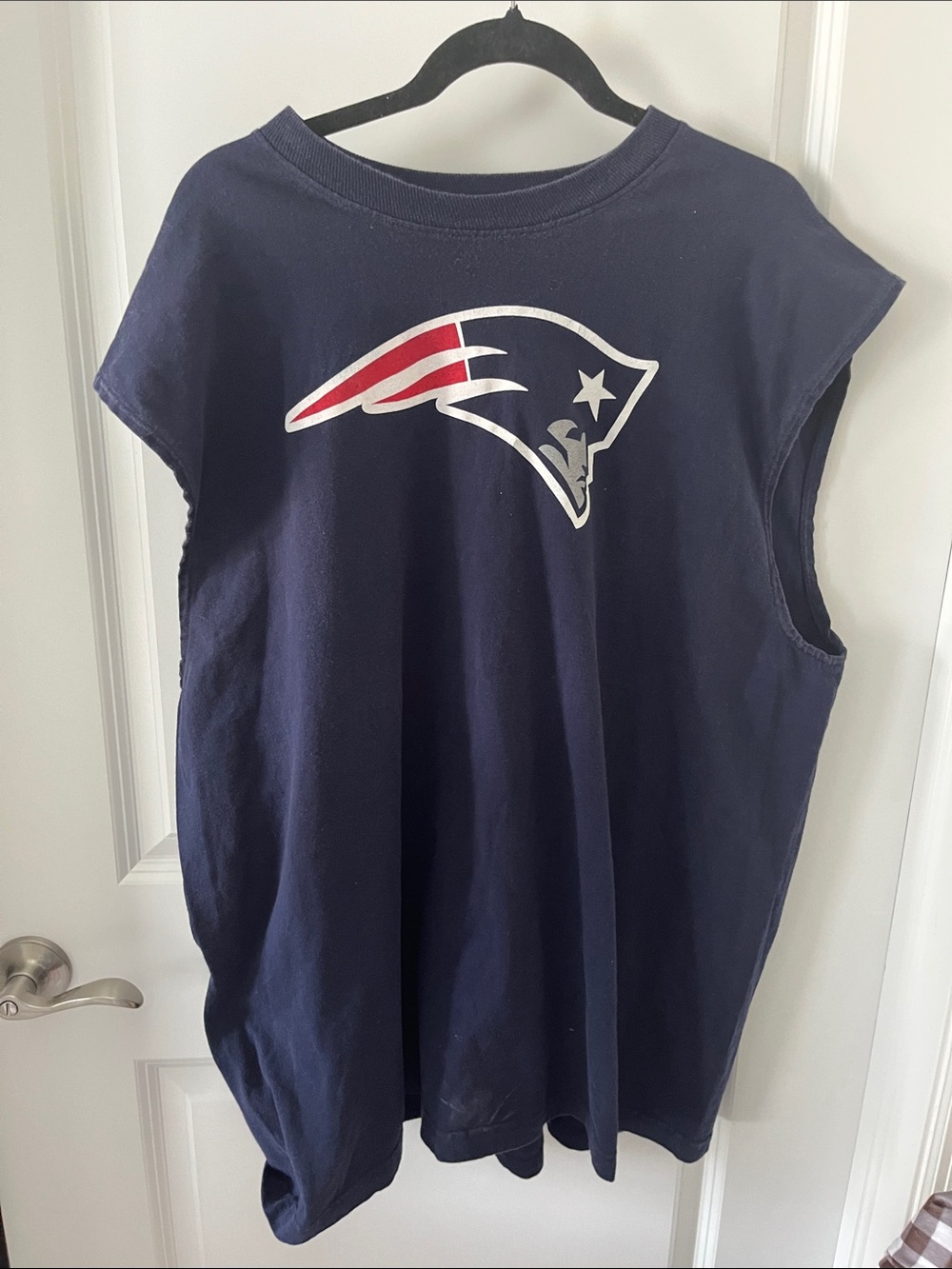 Men's Navy Sleeveless Tank with Team Logo